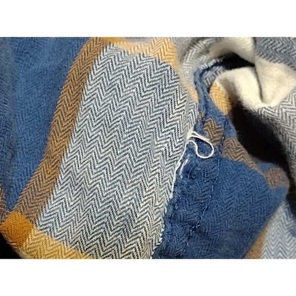 Woolrich Men's‎ Blue Plaid Long Sleeve XL Shirt - Picture 5 of 6